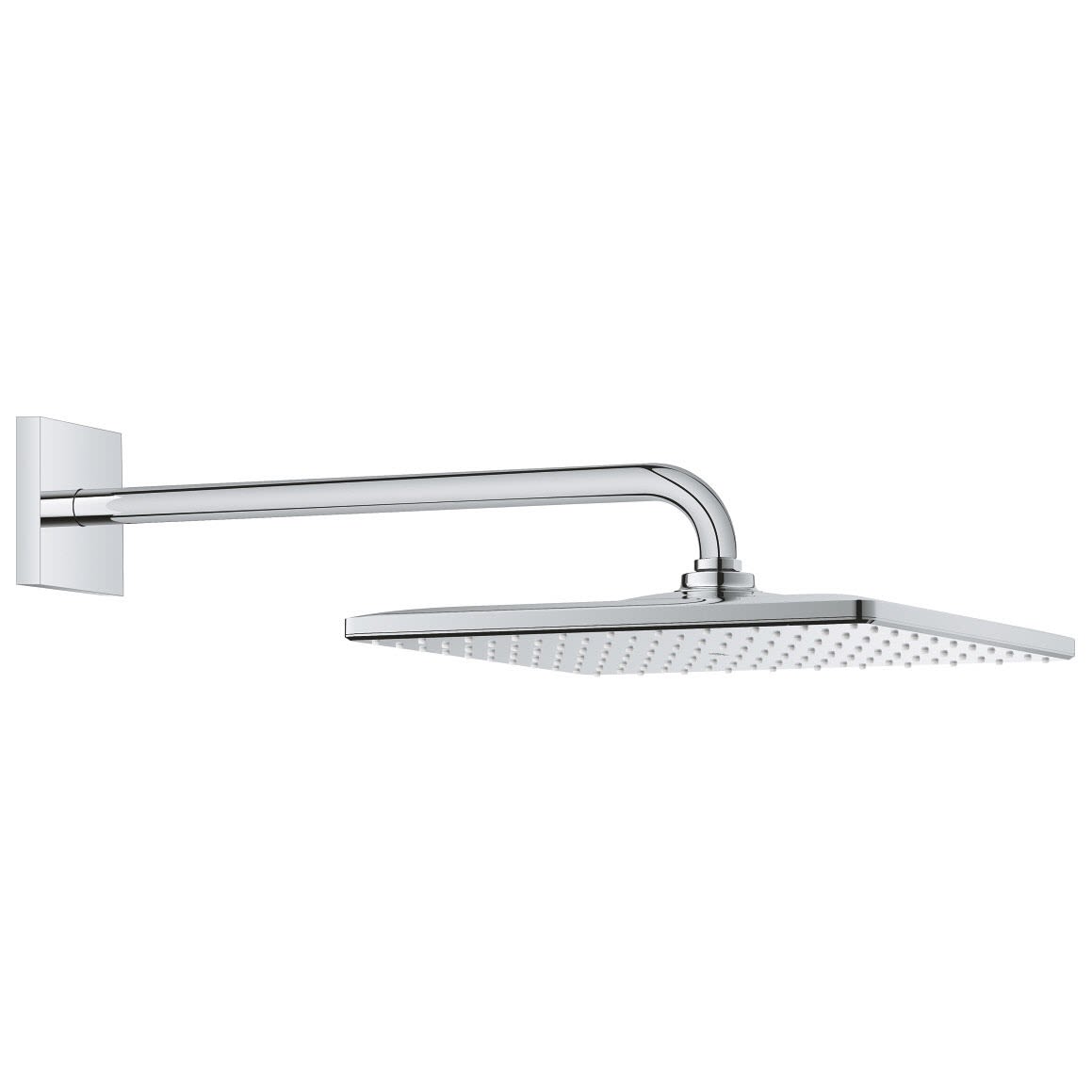 GROHE Rainshower 310 Mono Cube Kopfbrause-Set eckig, Wandmontage, ohne Durchflussbegrenzung, 26563000, Badarmaturen, chrom