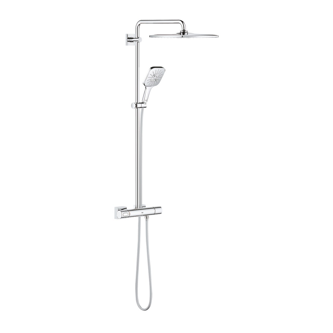 GROHE Rainshower SmartActive Cube 310 Duschsystem mit Thermostatbatterie 26649000, Badarmaturen, chrom