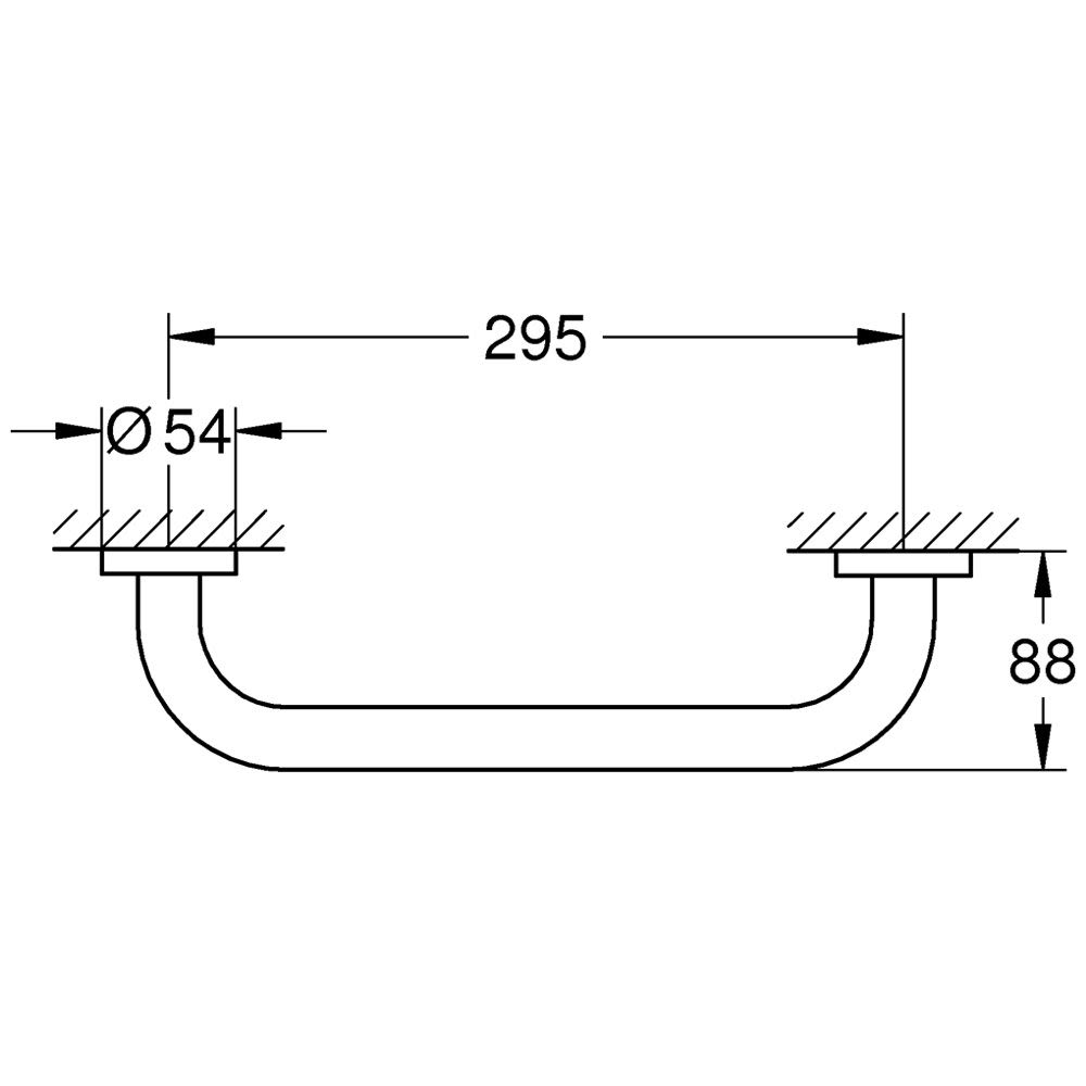 Essentials Grohe match0 40794DC1 60 cm, supersteel, fermeture invisible 9
