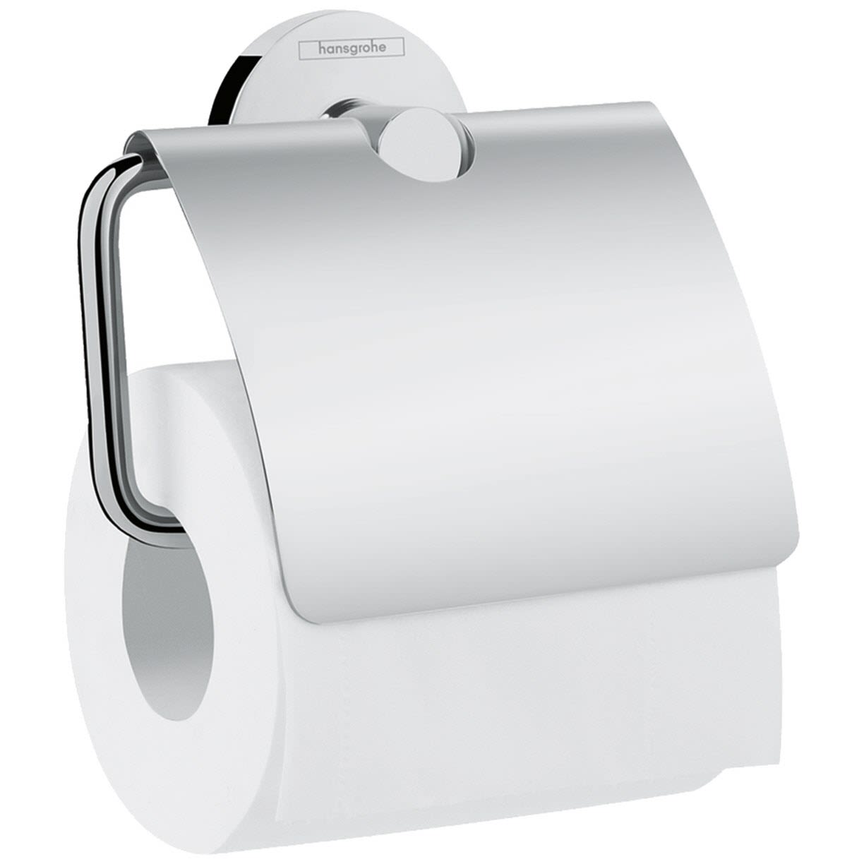 hansgrohe Logis Universal Papierrollenhalter mit Deckel 41723000, Accessoires, chrom