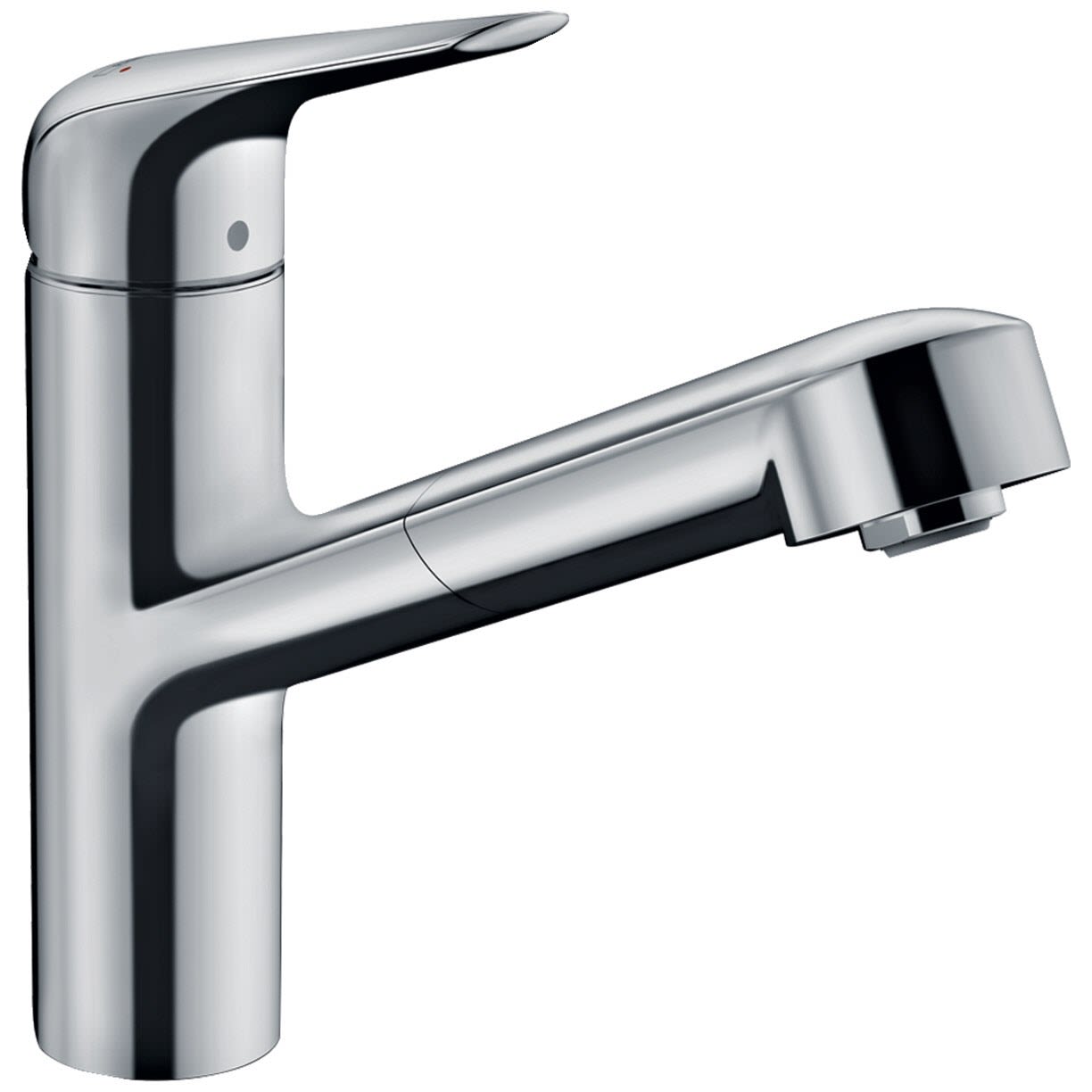 Hansgrohe Focus M42 180 mitigeur de cuisine 2jets 71801000 avec douchette extractible, plage de rotation 360°, chromé 2