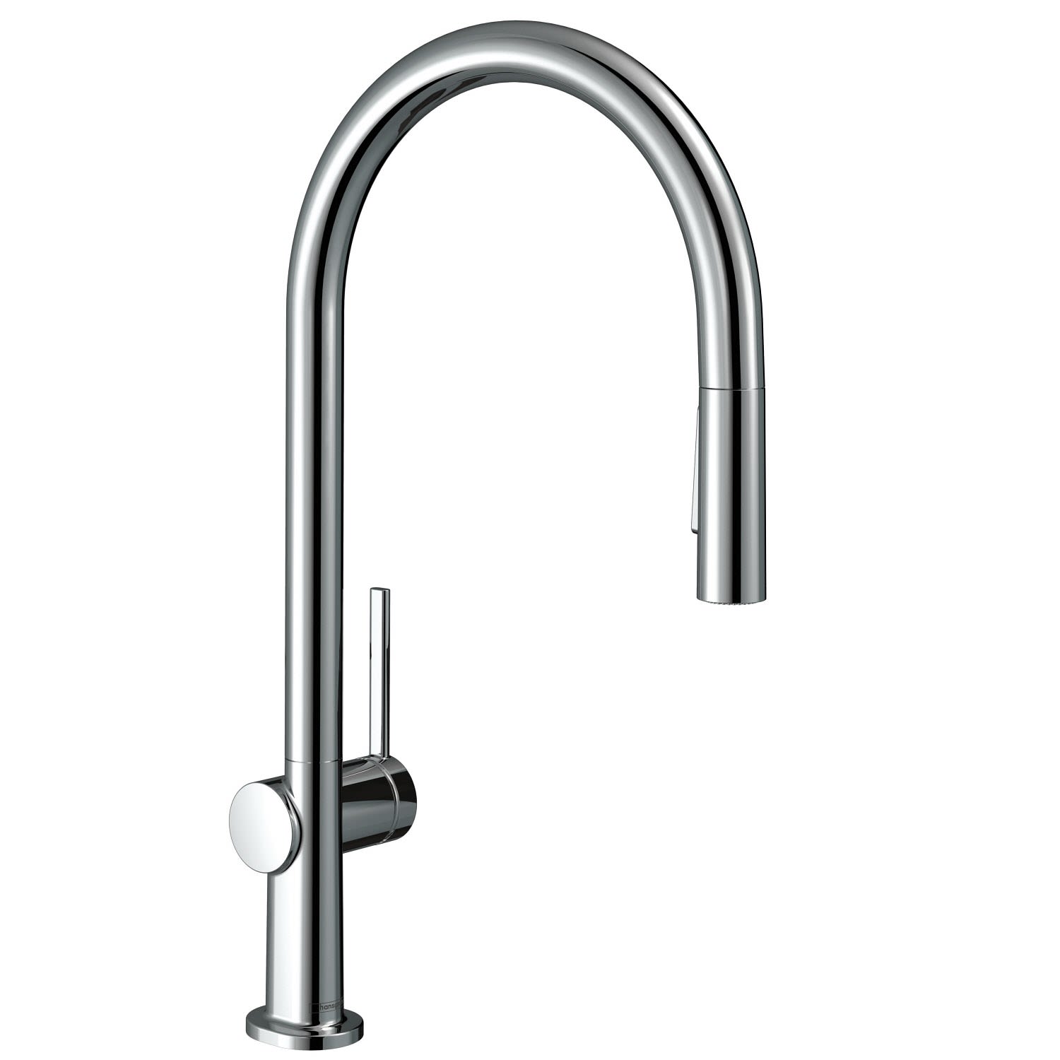 Hansgrohe Talis M54 270 mitigeur de cuisine 72808670  avec bec haut, extensible, noir mat