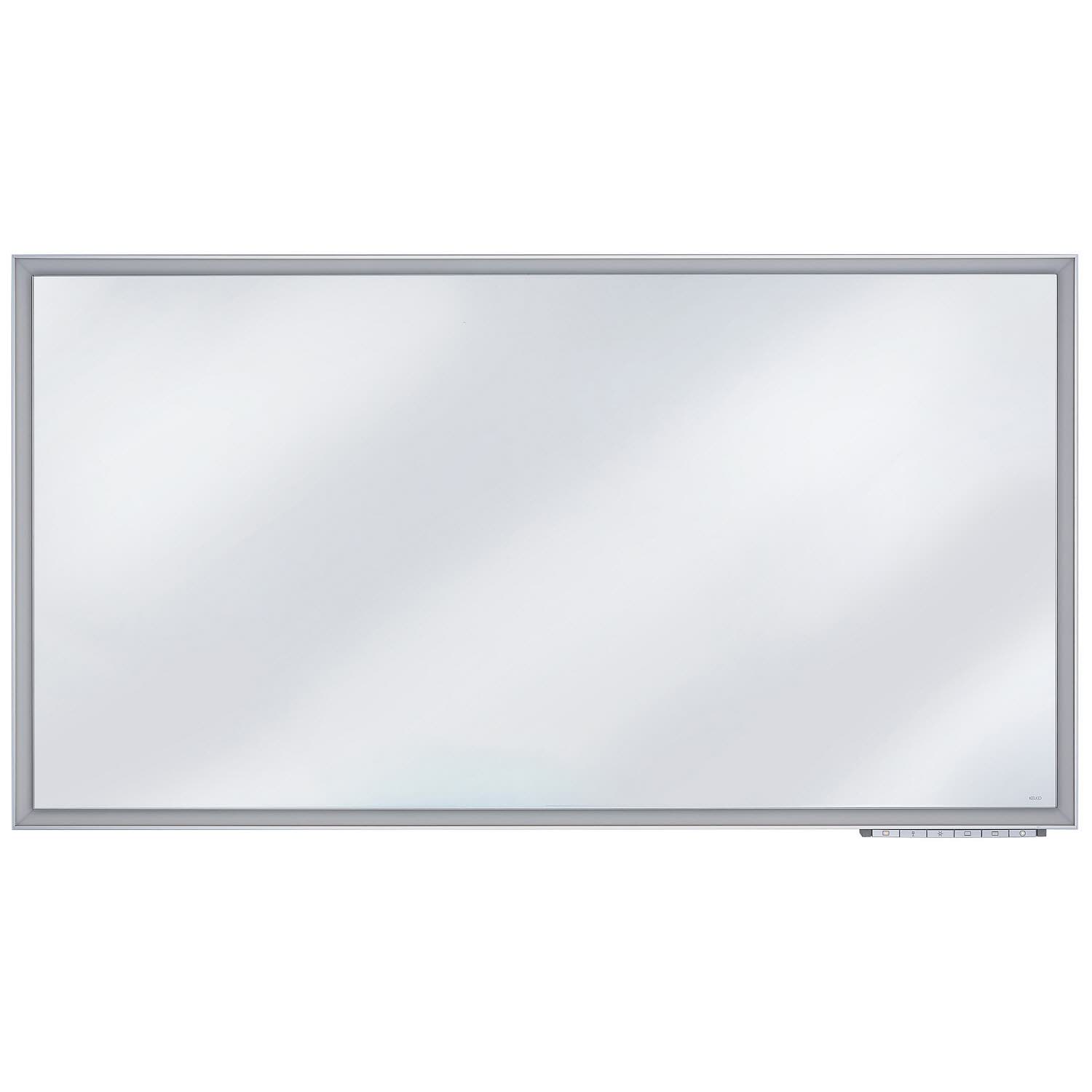 Keuco miroir Royal Lumos 14598175000 1400x650x60mm, 77 + 90 watts, miroir chauffant, argent anodisé