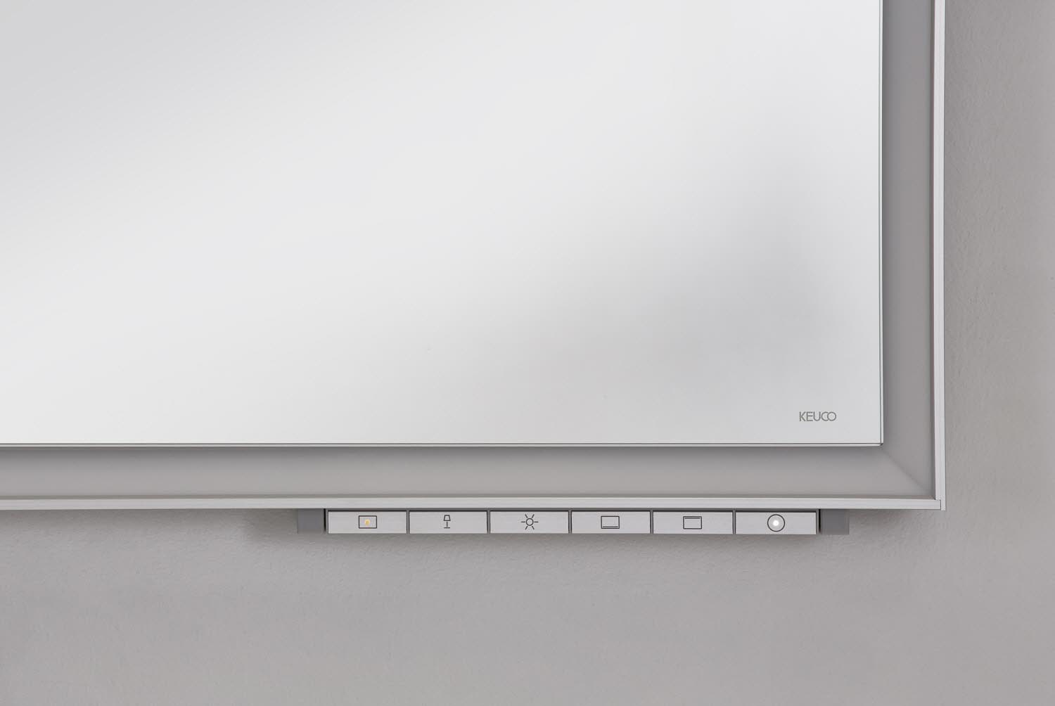 Keuco Royal Lumos miroir 14598171500 650x650x60mm, 48 + 41 watts, chauffe-miroir, anodisé argent 3