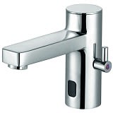 Kludi Zenta E mitigeur lavabo 3820005 chromé, infrarouge, raccordement électrique, poignée de sélection de température 2