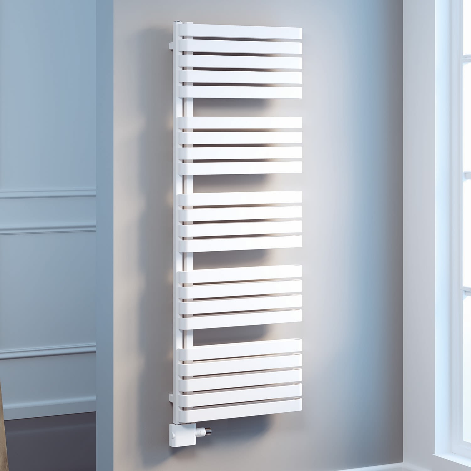 Kronenbach Art Badheizkörper 50 x 169,5 cm KBWAS169050916, Heizung, weiß KBWAS169050-weiss-L/R