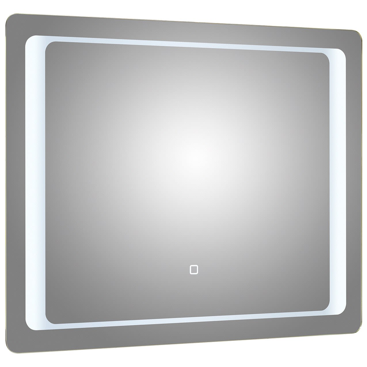Pelipal Neutrale Flächenspiegel S34 LED Badspiegel 90 x 70 cm mit umlaufender LED Beleuchtung
