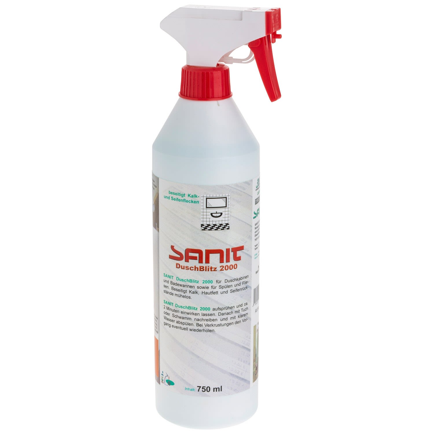 Sanit 2000 flash de douche Détergent 3015 750 ml, flacon