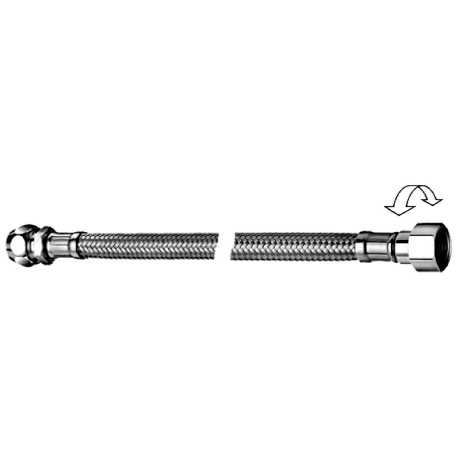 Schell Flex S Tuyau flexible 103000699 chromé, 300 mm, raccord à compression G 3/8 AG x Ø 10 mm, orientable