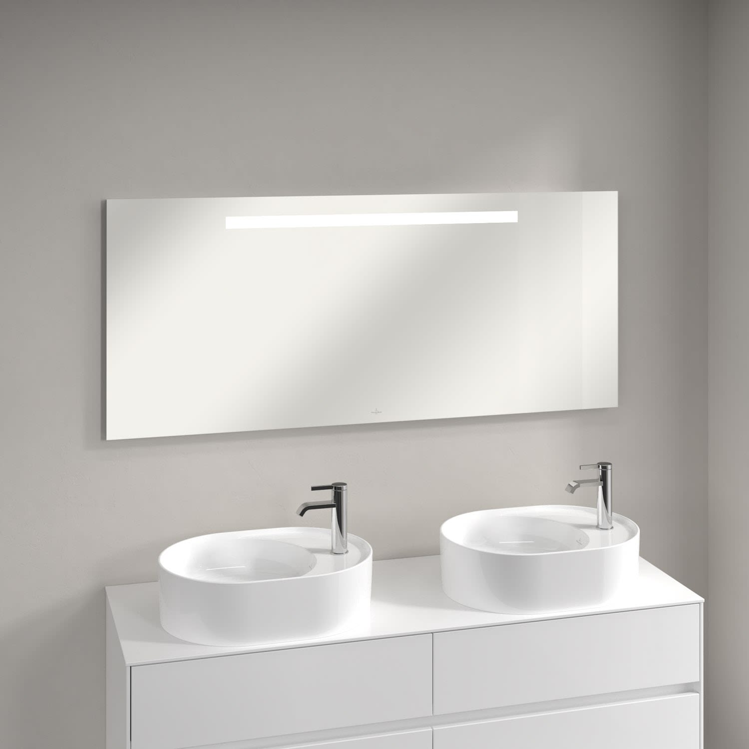 Villeroy und Boch Villeroy et Boch Plus à voir Miroir lumineux LED A430A100 140 x 60 x 3 cm, 12 W, pour la commutation de pièce, IP44 4