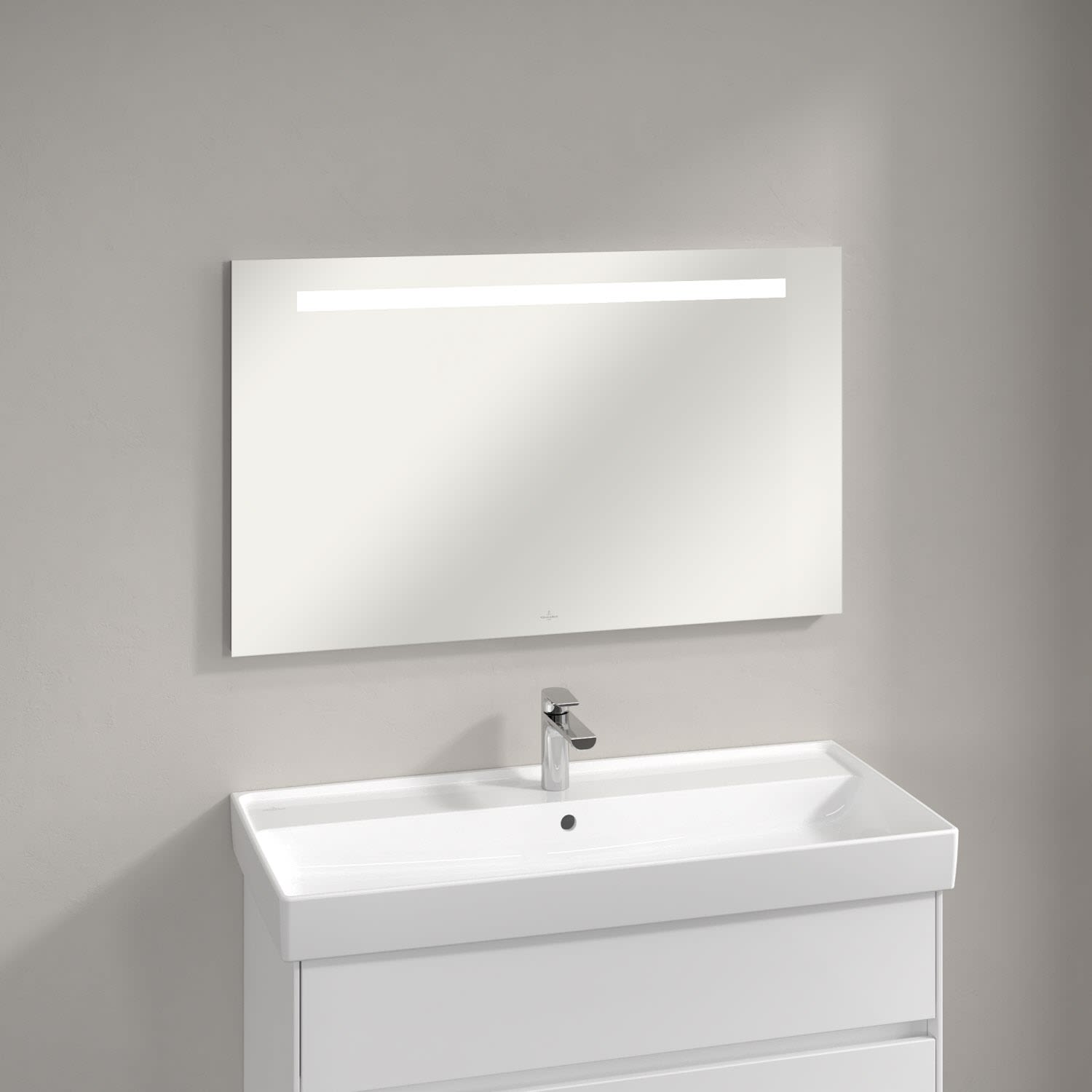 Villeroy und Boch Villeroy et Boch Plus à voir Miroir lumineux LED A430A400 100 x 60 x 3 cm, 12 W, pour la commutation de pièce, IP44 4