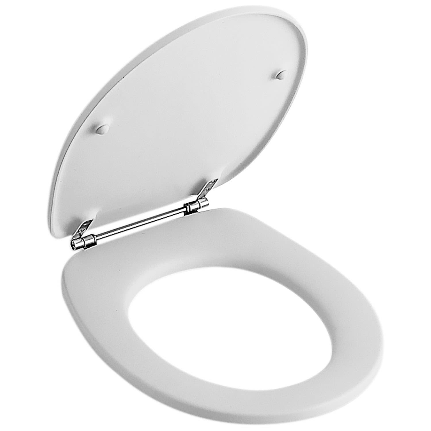Villeroy und Boch Abattant de toilettes Villeroy & Boch O.Novo 88246101 blanc alpin, axe de charnière chromé