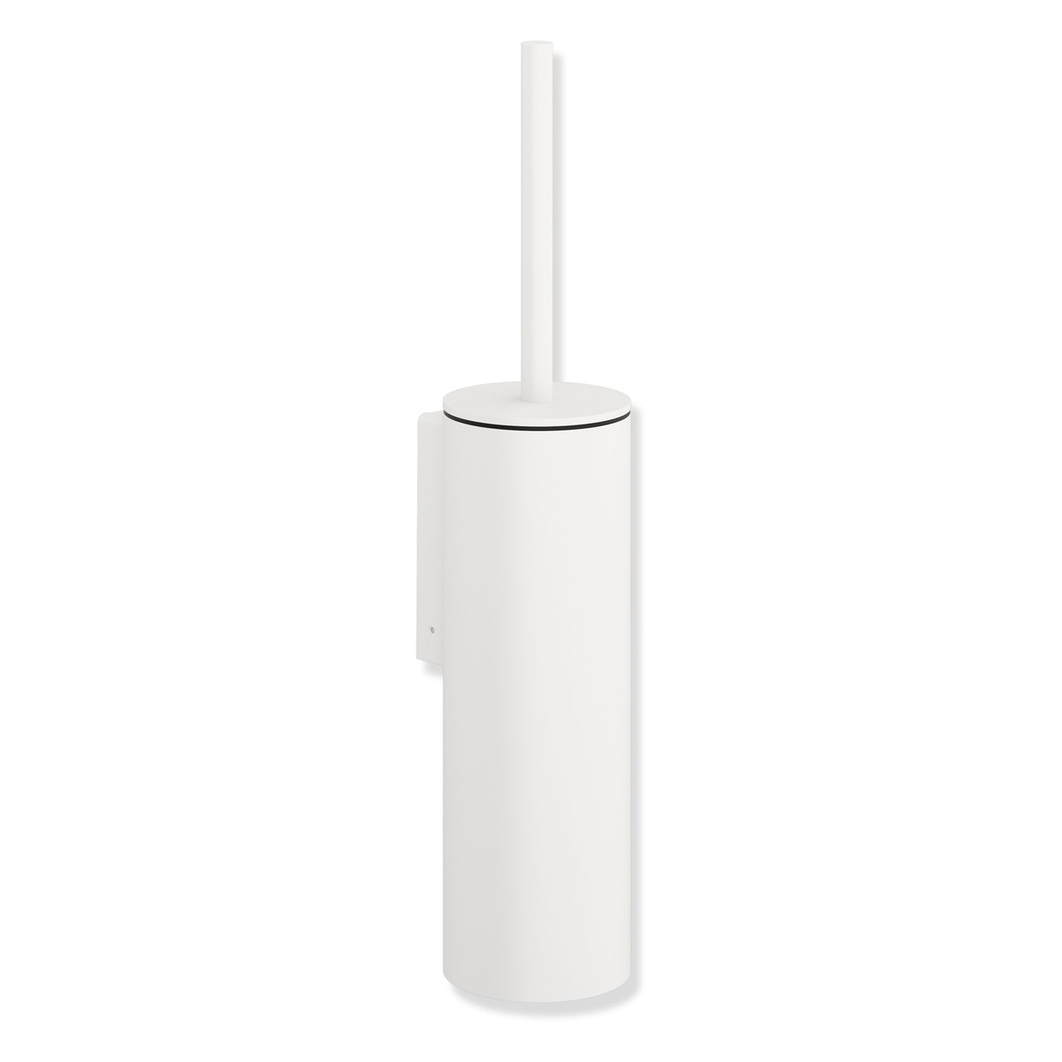 Hewi System 900 Ensemble brosse de toilettes 900.20.00160 DX Acier inoxydable thermolaqué blanc mat profond, avec couvercle 2