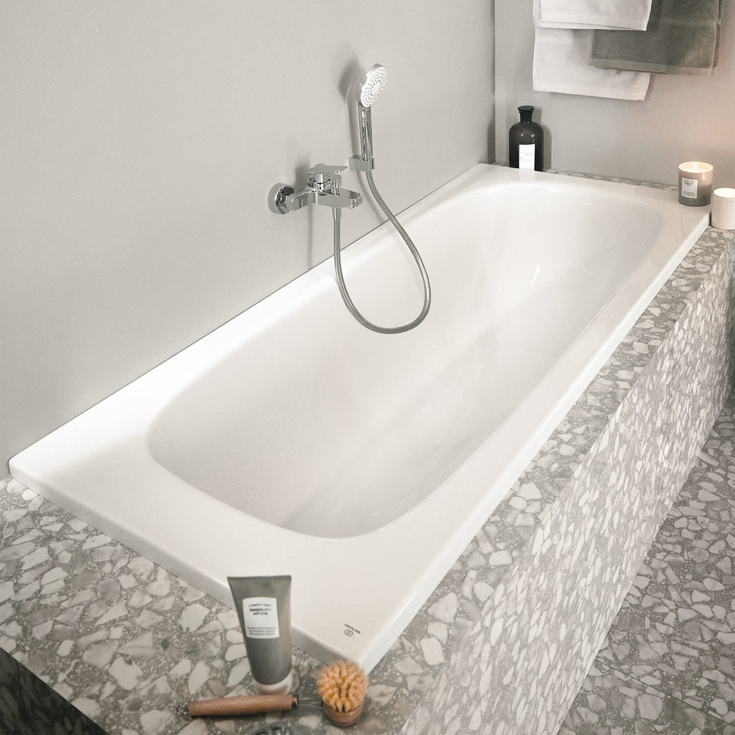 Ideal Standard i.life Körperform-Badewanne 170 x 80 cm, Badewannen, weiß T476101