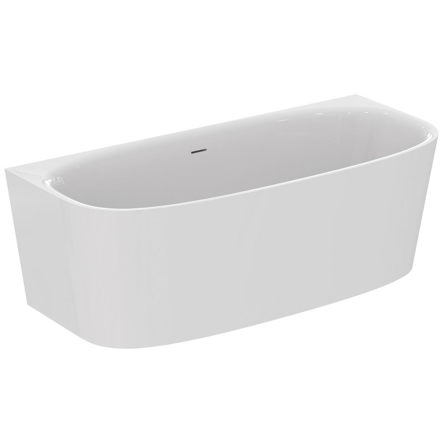 Ideal Standard Dea Wand-Körperform-Badewanne 180 x 80 cm T994001, Badewannen, weiß glänzend