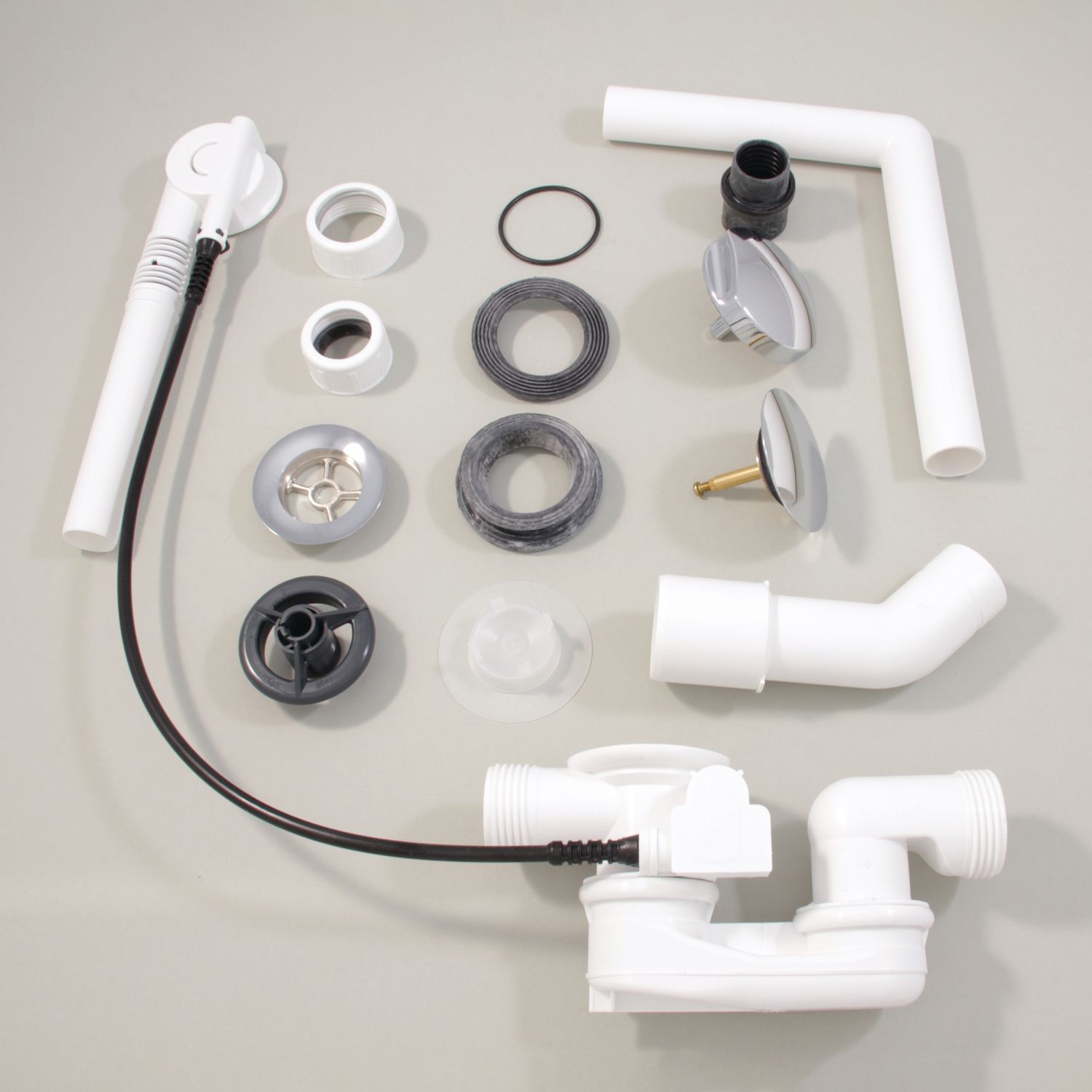 Ideal Standard Ab- und Überlaufgarnitur Multiplex, Montagezubehör, chrom K7804AA