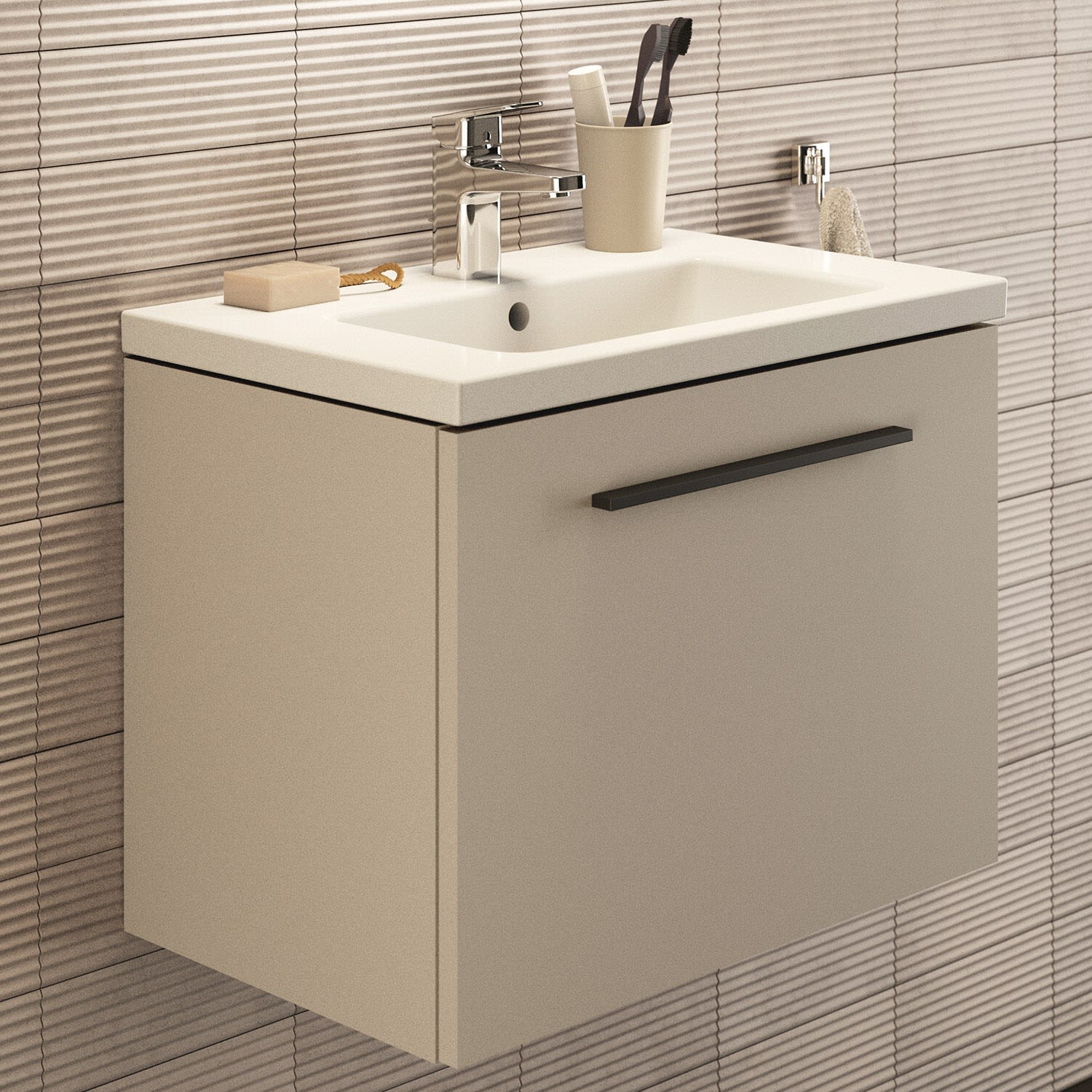 Ideal Standard life S Waschtischunterschrank 60 cm, 1 Auszug, Badmöbel, T5292NF,