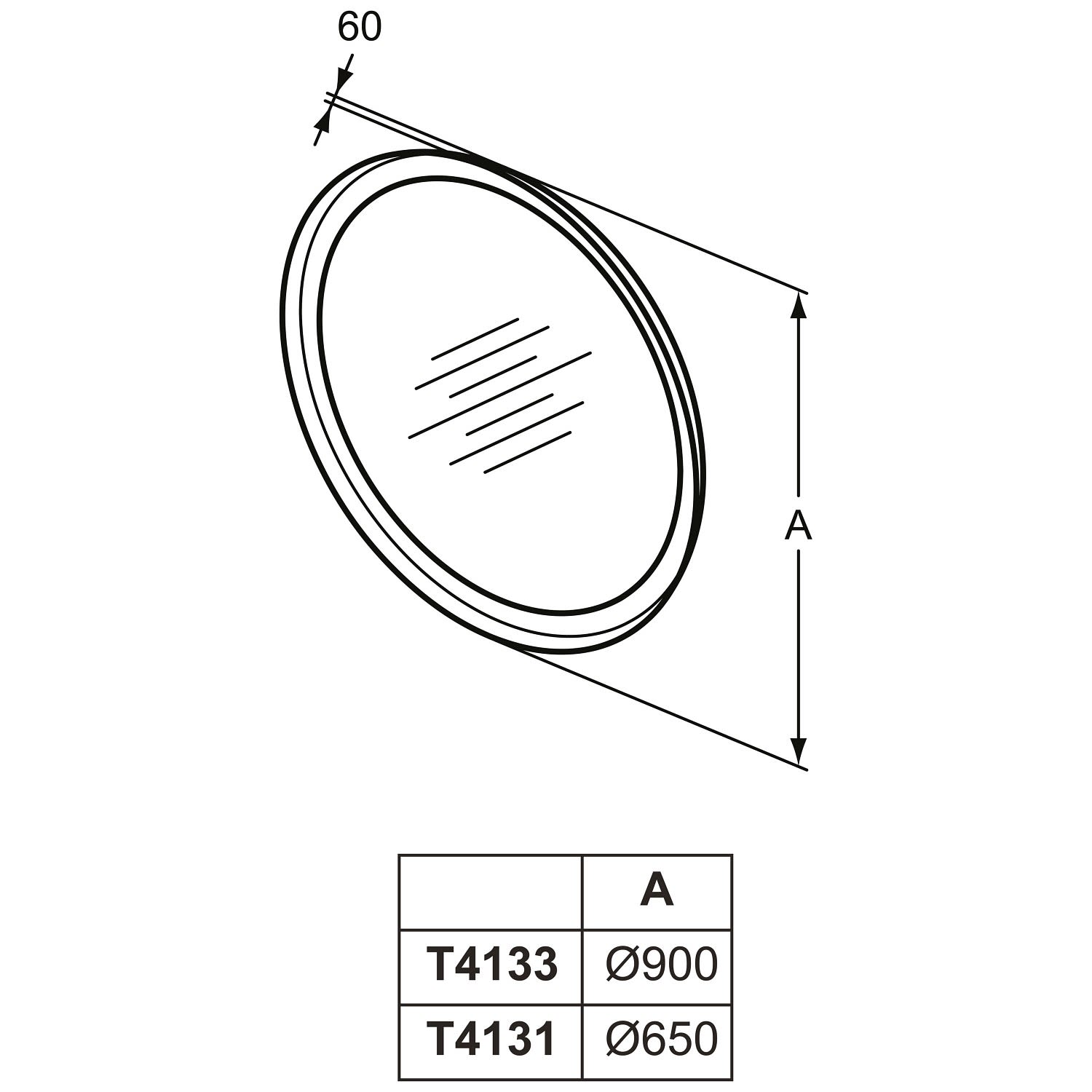 Ideal Standard Miroir T4133BH 90x2,6x90 cm, 60 W, rond, avec éclairage ambiant, neutre 5