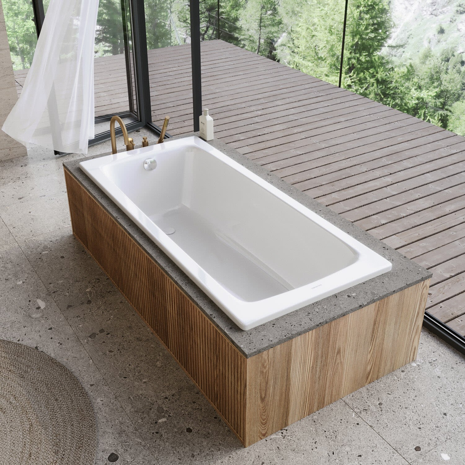 Kaldewei CAYONO Mod. 749 Badewanne 170 x 70 cm, mit Invisible Grip, Badewannen, alpinweiß 274900011001