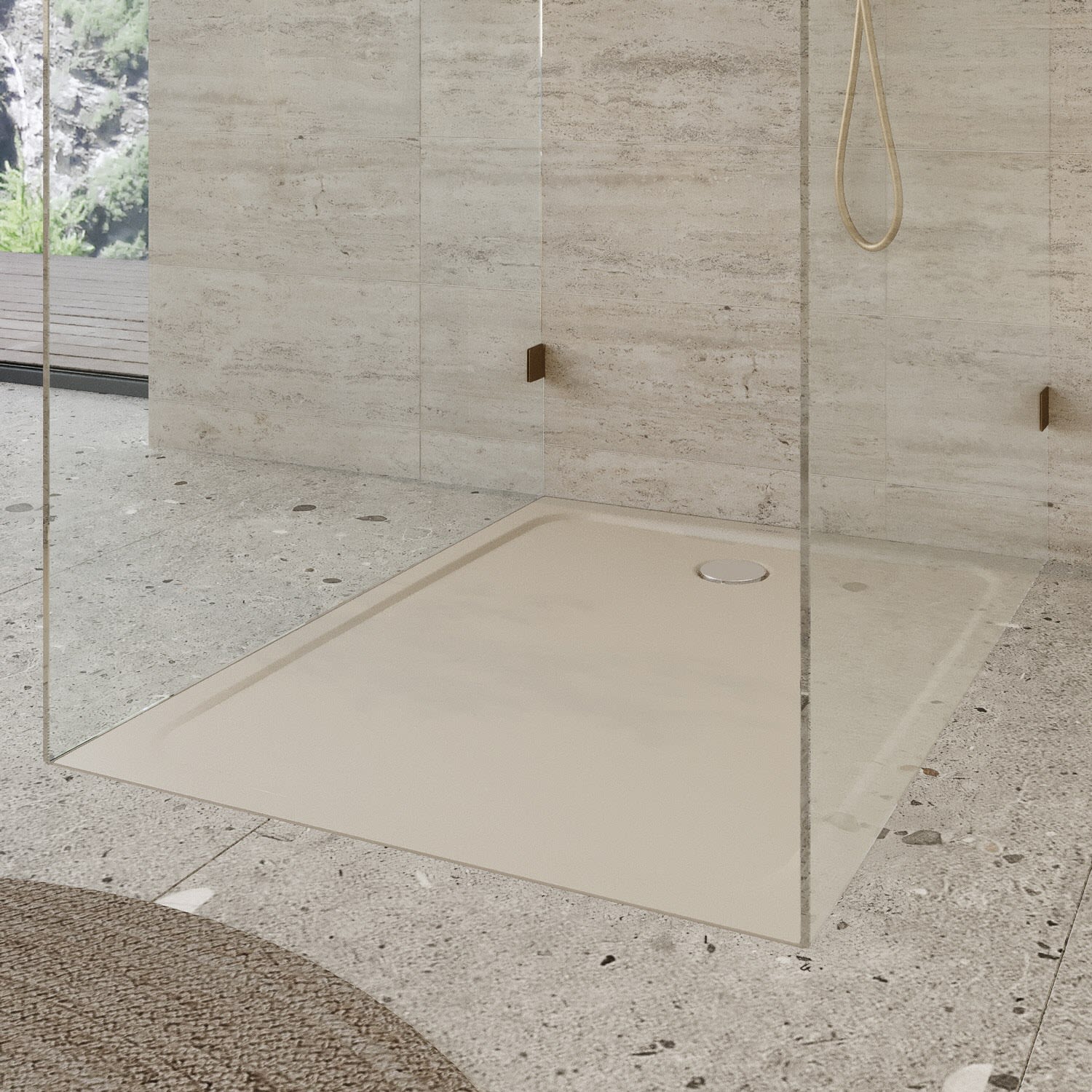 Kaldewei CAYONOPLAN 2227-1 Duschwanne 100 x 120 cm, Duschwannen, warm beige 20 375700010661