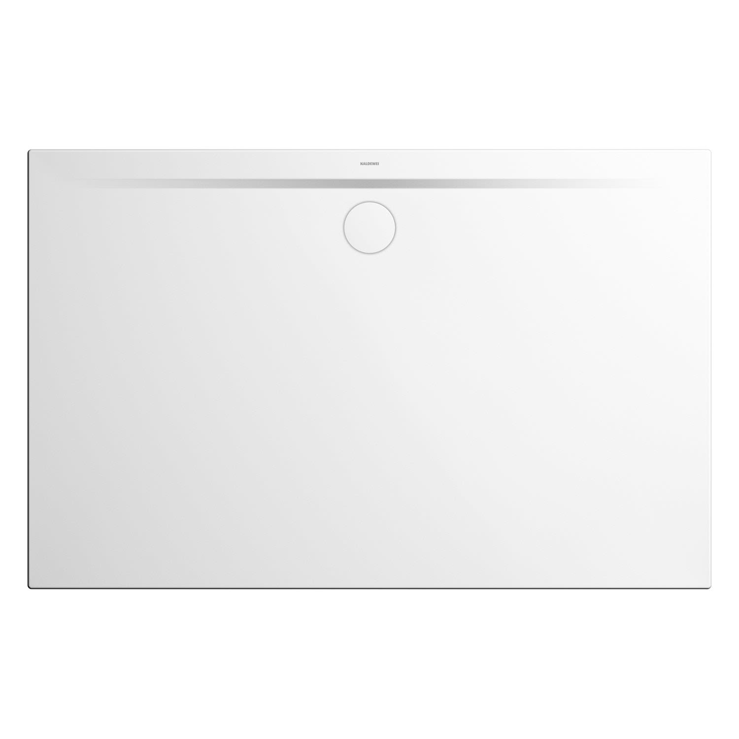 Kaldewei SUPERPLAN ZERO 1552-5 Duschwanne 80 x 120 cm mit Invisible Grip, inkl. Wannenträger extraflach, Duschwannen, alpinweiß 355247981001