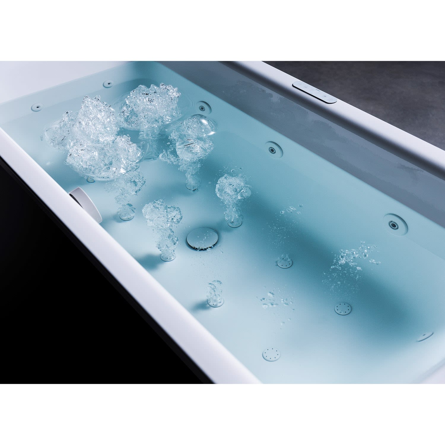 Kaldewei PURO DUO 664 Whirlpool mit BODY&SOUL Whirlsystem, Ab -und Überlauf mit Wassereinlauf, Perl-Effekt 3