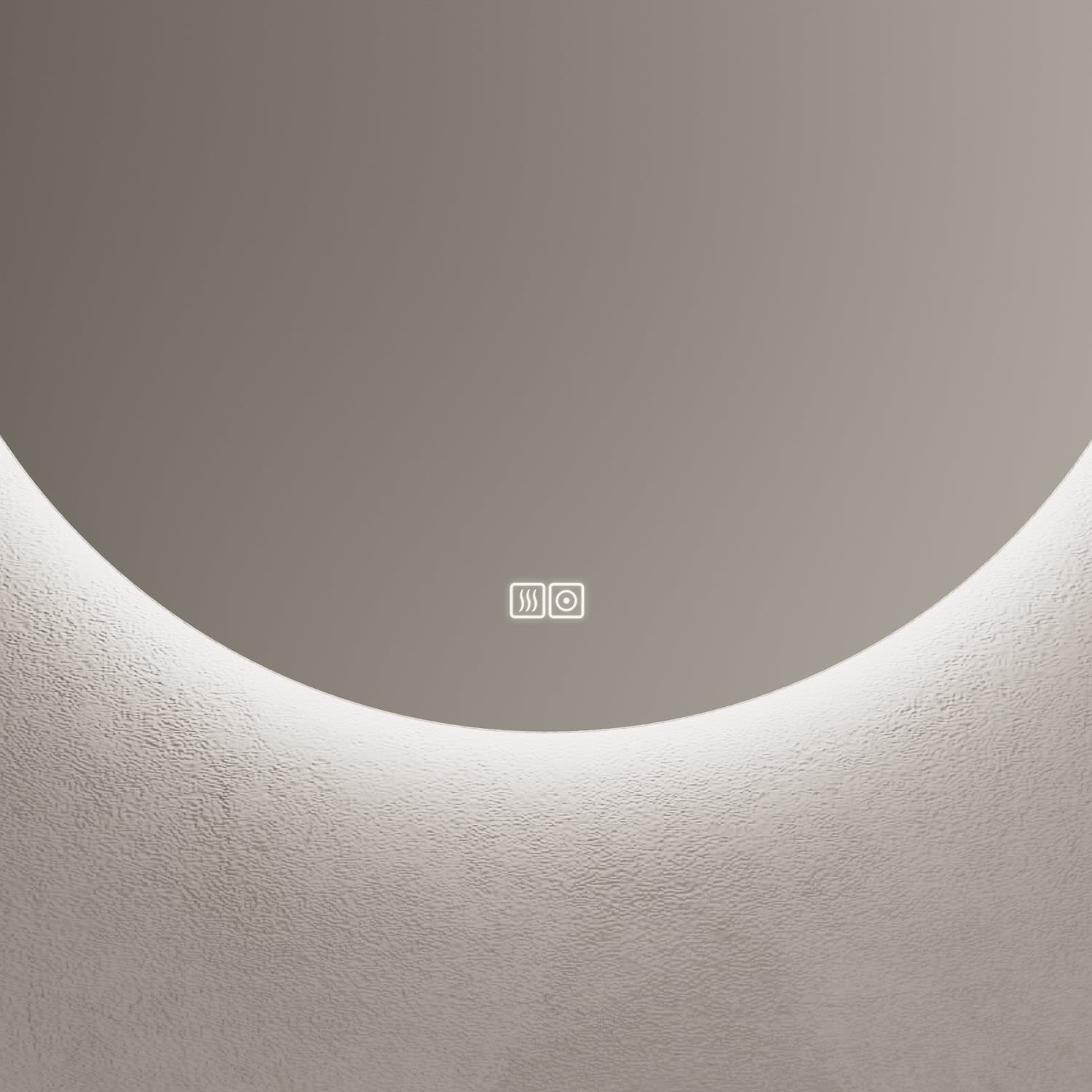 Kronenbach Moon Badspiegel Ø 100 cm mit Spiegelheizung und hochwertigem LED-Treiber 2