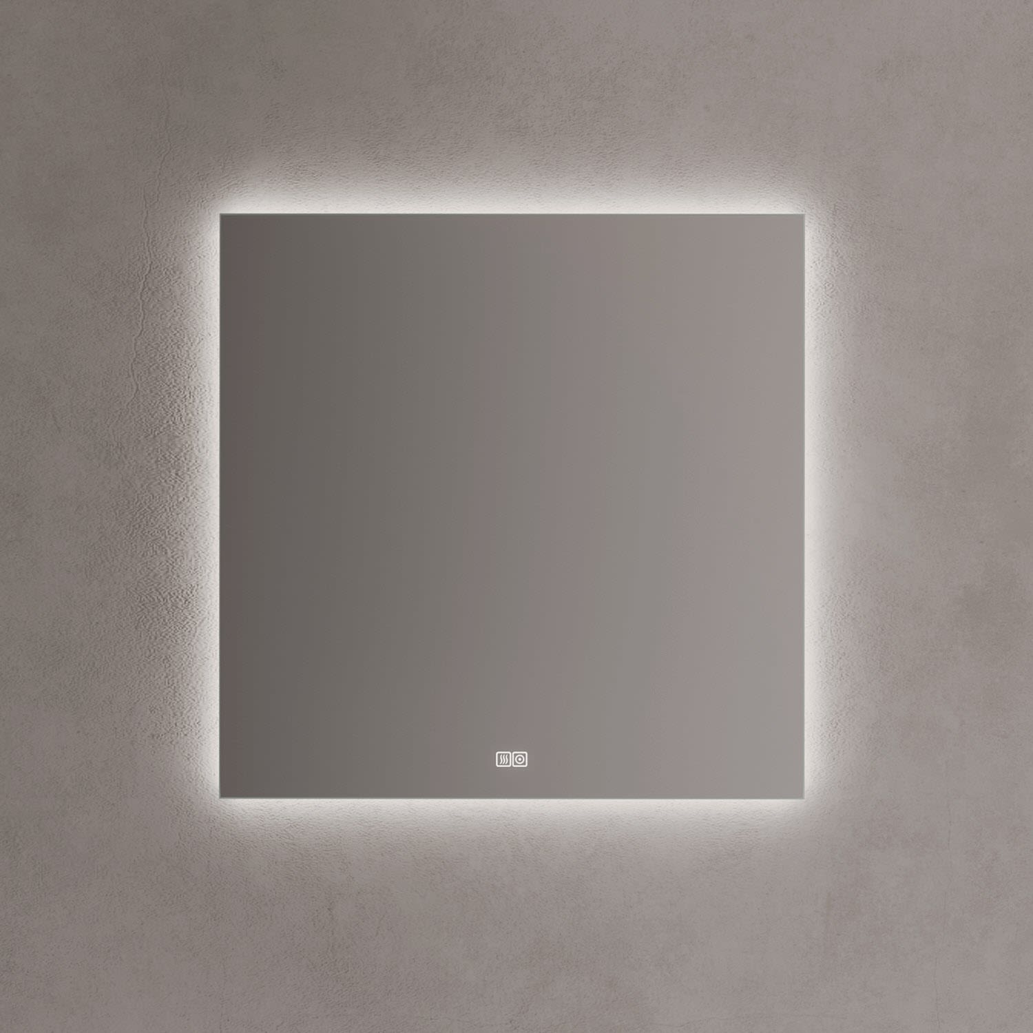 Kronenbach Night LED-Badespiegel 80x80 cm mit Dimmfunktion, Spiegel, UN808076KBNNLED