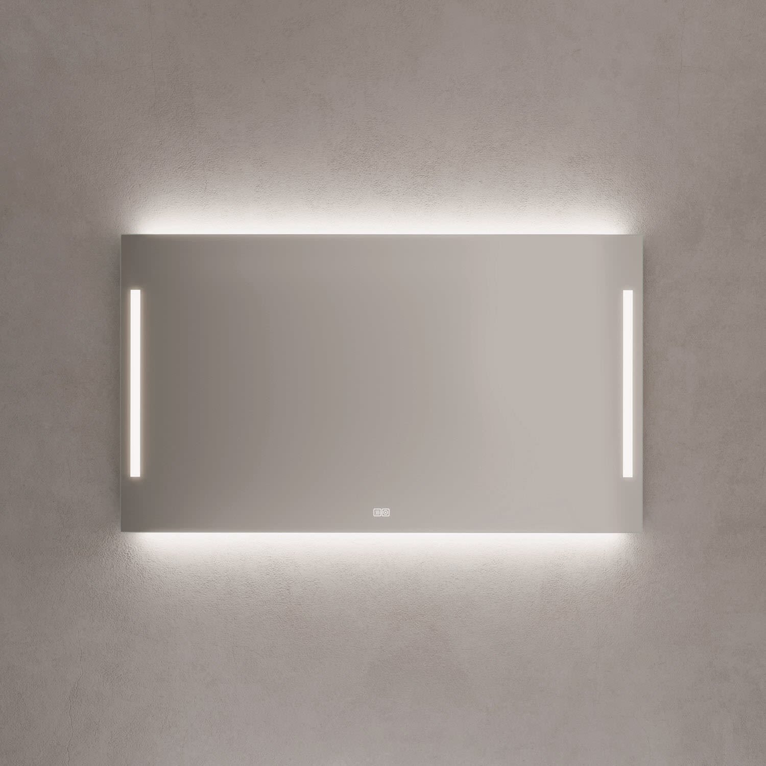 Kronenbach Badspiegel Sun 140x80 cm mit LED-Beleuchtung, Spiegel, US148082KBSNLEDN