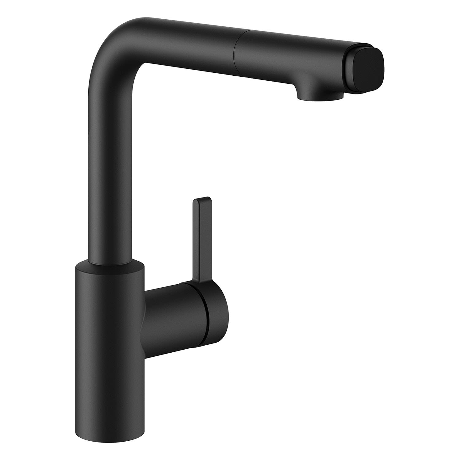 KWC FIT Hebelmischer mit Auszugbrause, Küchenarmaturen, matt black 10.541.002.176FL