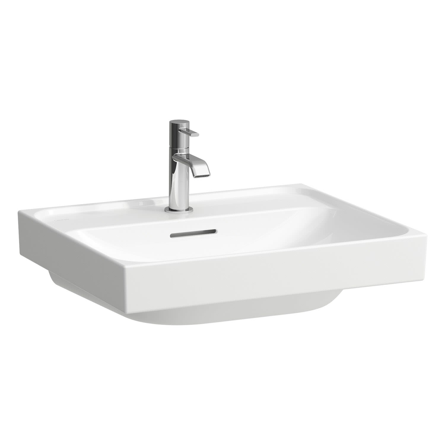 LAUFEN MEDA Waschtisch 55 x 46 cm, mit Hahnloch und Überlauf, Badkeramik, weiß mit LCC H8101124001041