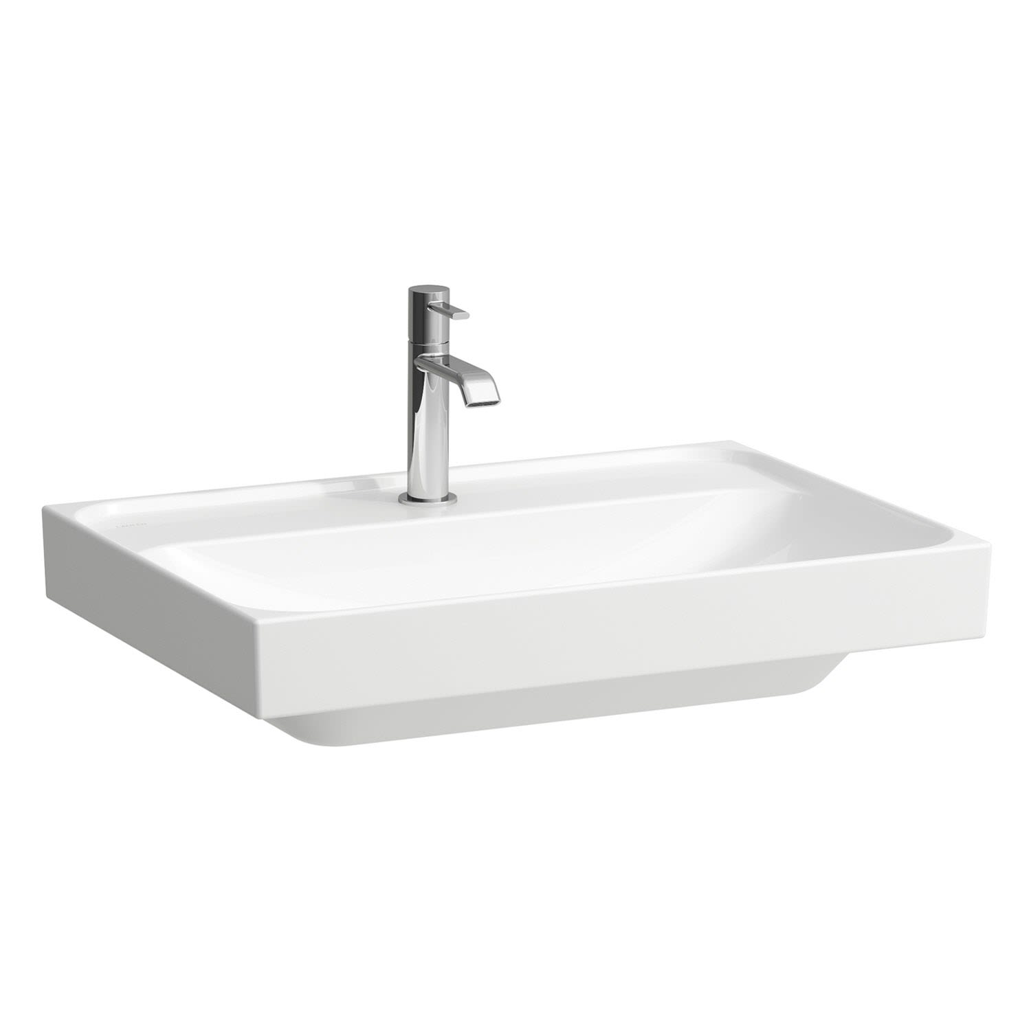 Laufen Meda Aufsatzwaschtisch H8161140001111 65x46cm, ohne Überlauf, 1 Hahnloch pro Becken, weiß 2