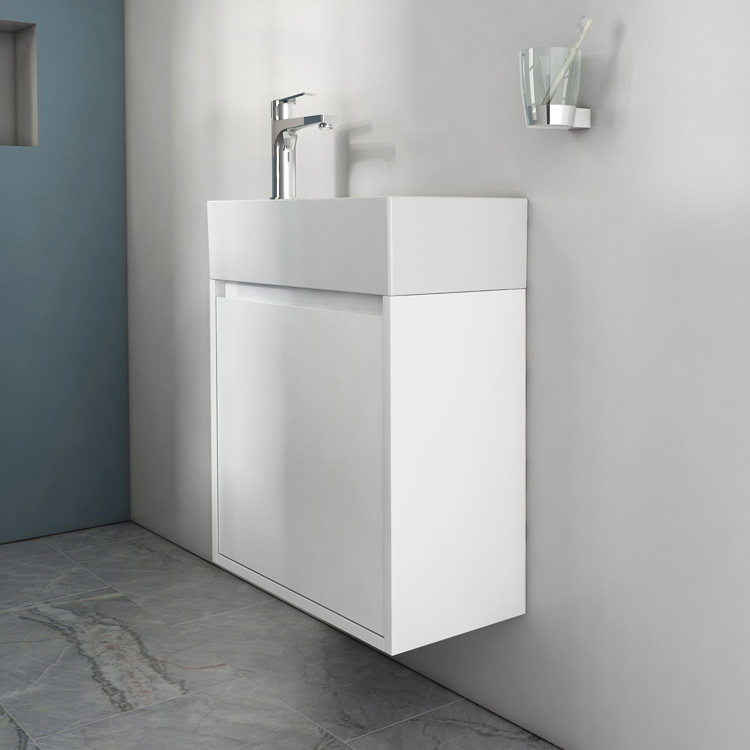 Megabad Profi Collection Pure 2.0 Guest WC Cabinet White