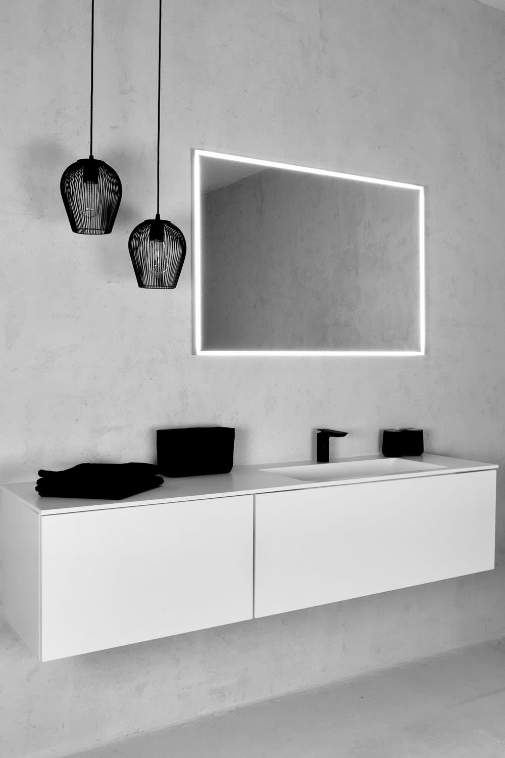 Megabad Profi Collection Megabad Megabad Pineto LED-Badespiegel 150x80 cm mit Lichtfunktion, Spiegel, 4