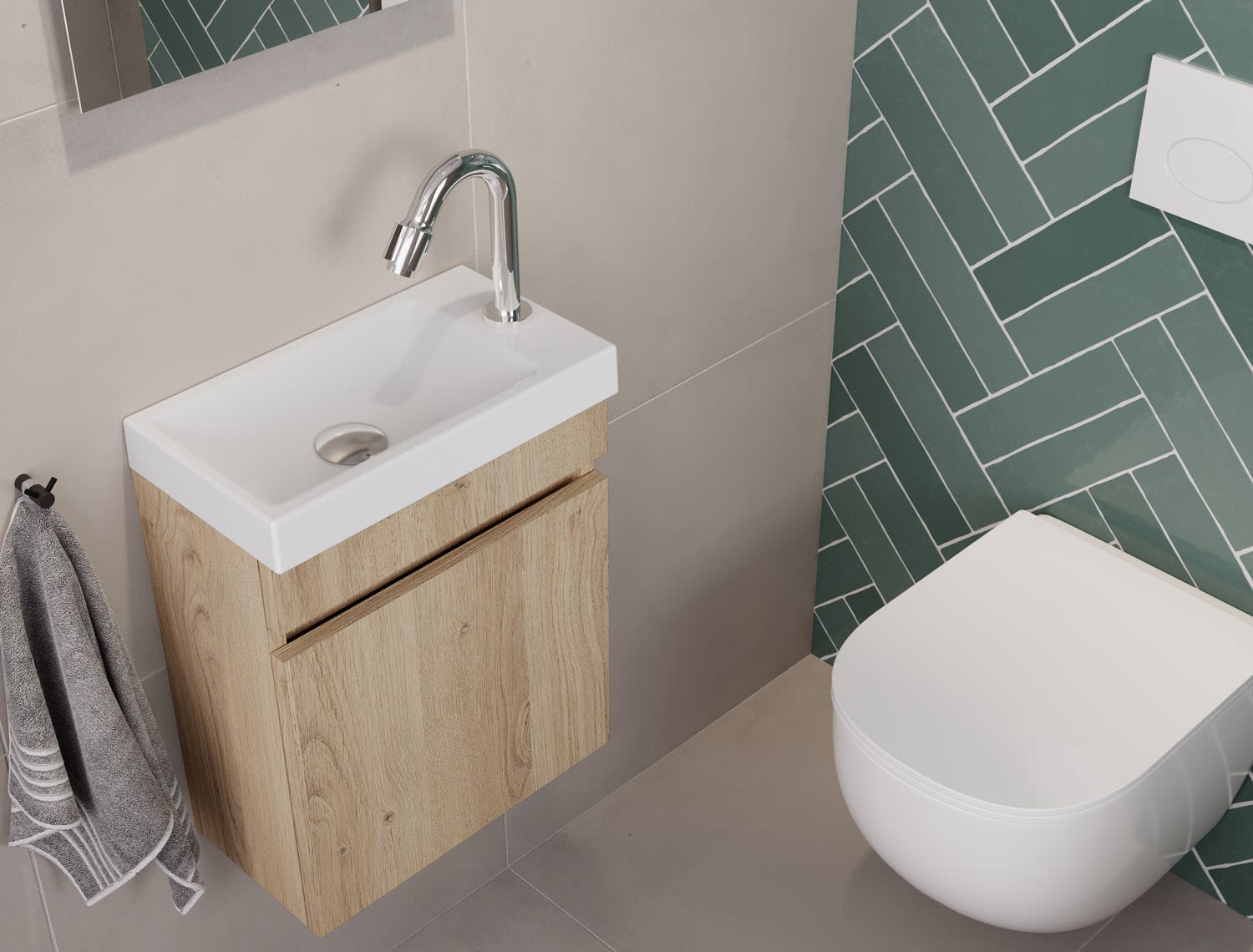 pianura Stella Bathroom Furniture Set 40.5 cm with Mirror 2