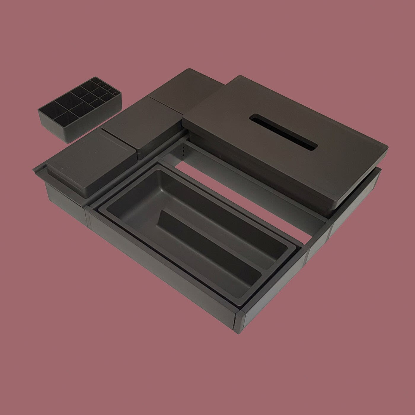 progettobagno Schubladeneinrichtungsset, Accessoires, CA40L, grau