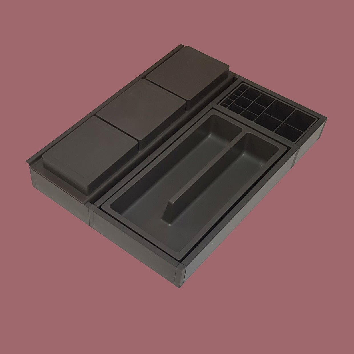 progettobagno Schubladeneinrichtungsset, Accessoires, CA40S, grau