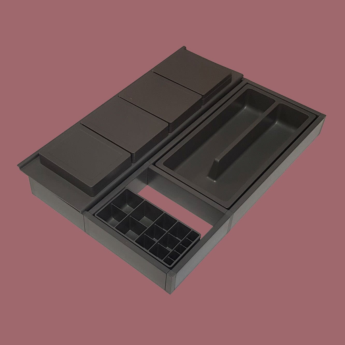 progettobagno Schubladeneinrichtungsset, Accessoires, CA45S, grau