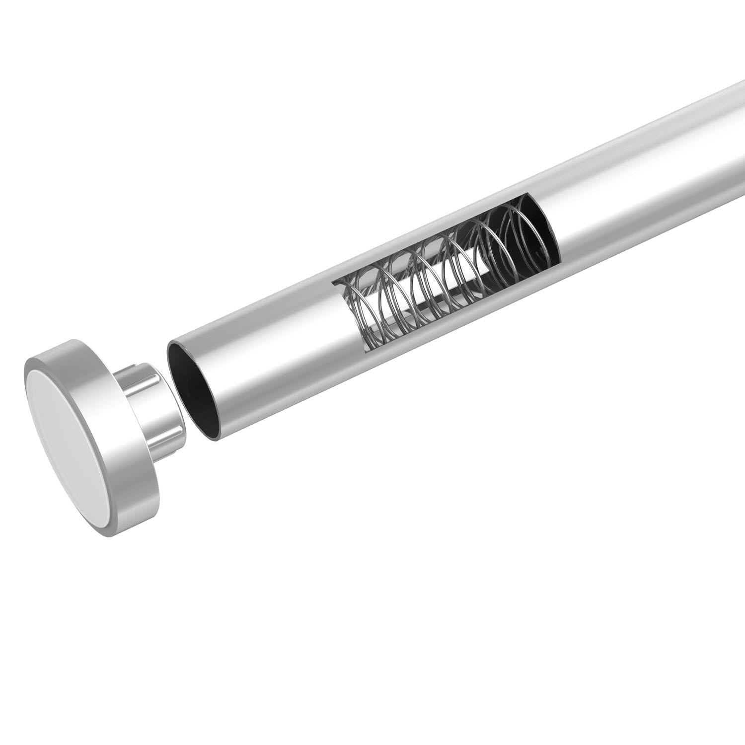 Tringle de rideau de douche télescopique Schöner Wohnen Obleon Argent 2