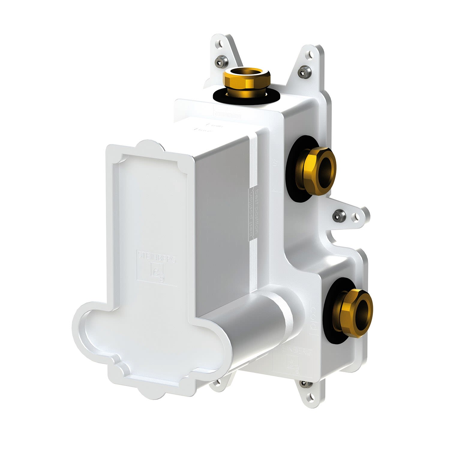 Steinberg Einbaukörper für Brausethermostat mit 3-Wege-Umsteller UP, Badarmaturen, 010 4130 3