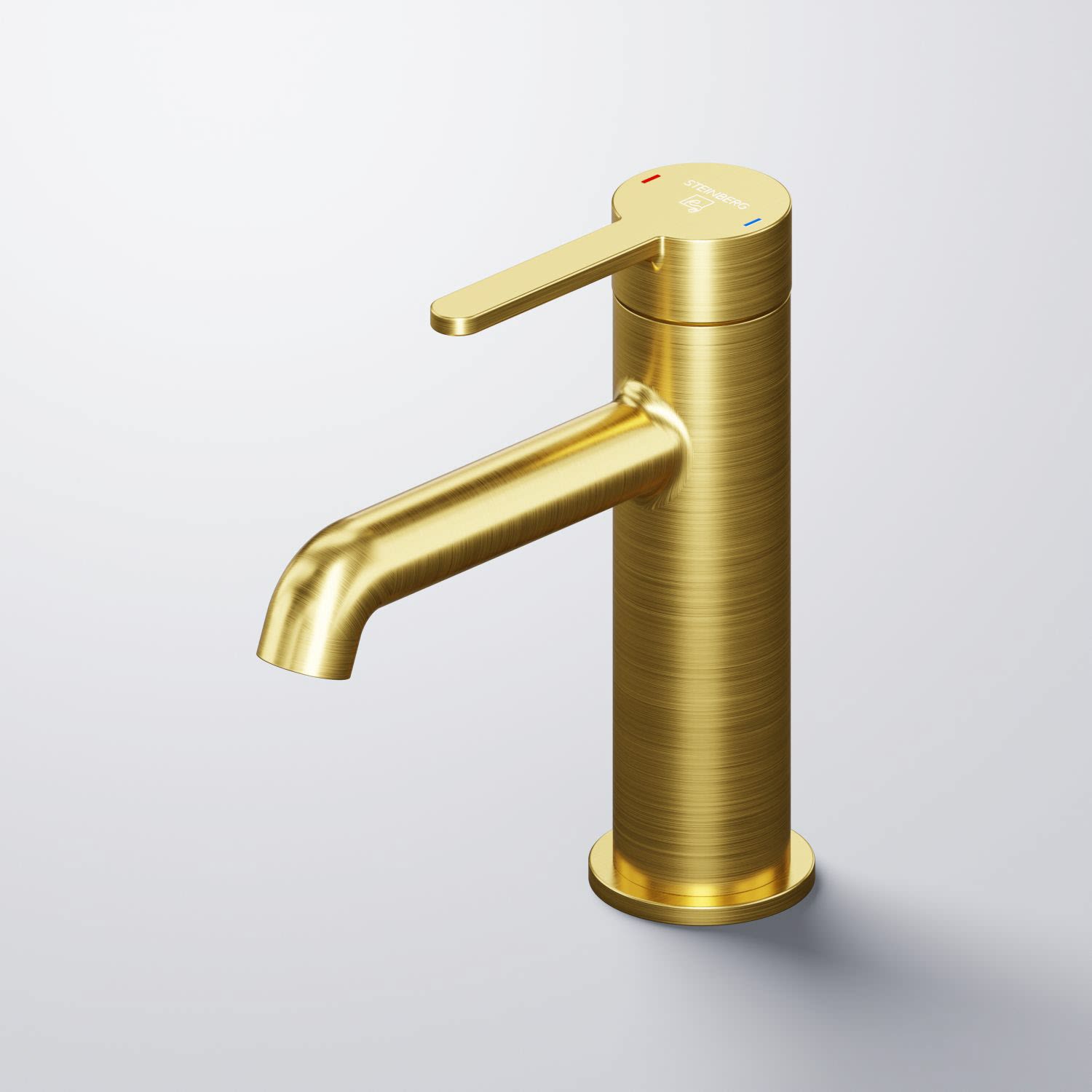 Steinberg Serie 341 Waschtisch-Einhebelmischer, ohne Ablaufgarnitur, Badarmaturen, brushed gold 341 1010 BG