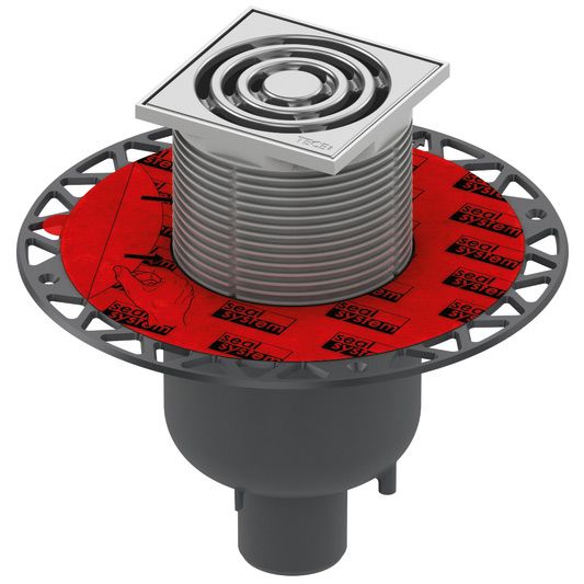 TECEdrainpoint S 130 set de vidange 3601300 100x100mm, DN50, vertical, avec bride universelle 2