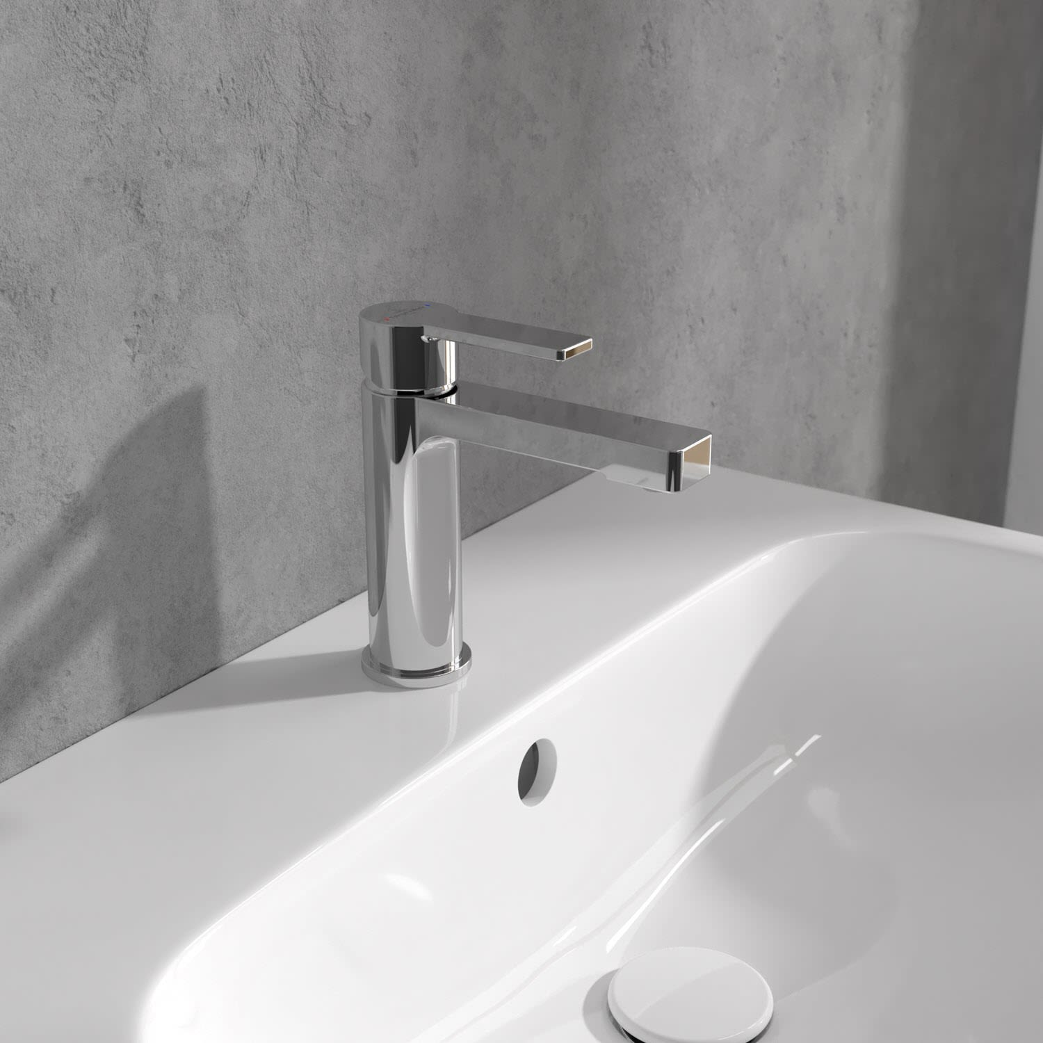 Villeroy & Boch Architectura Einhebel-Waschtischarmatur, Badarmaturen, chrom TVW10300400061