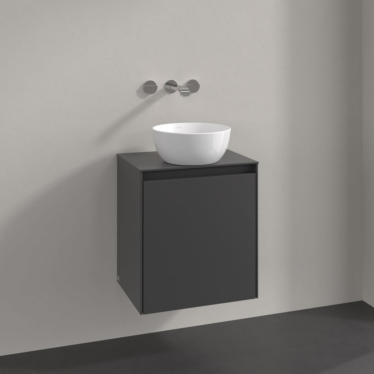Villeroy und Boch Collaro Waschtischunterschrank C14800VR 50x54,8x38cm, Waschtisch mittig, graphite 2