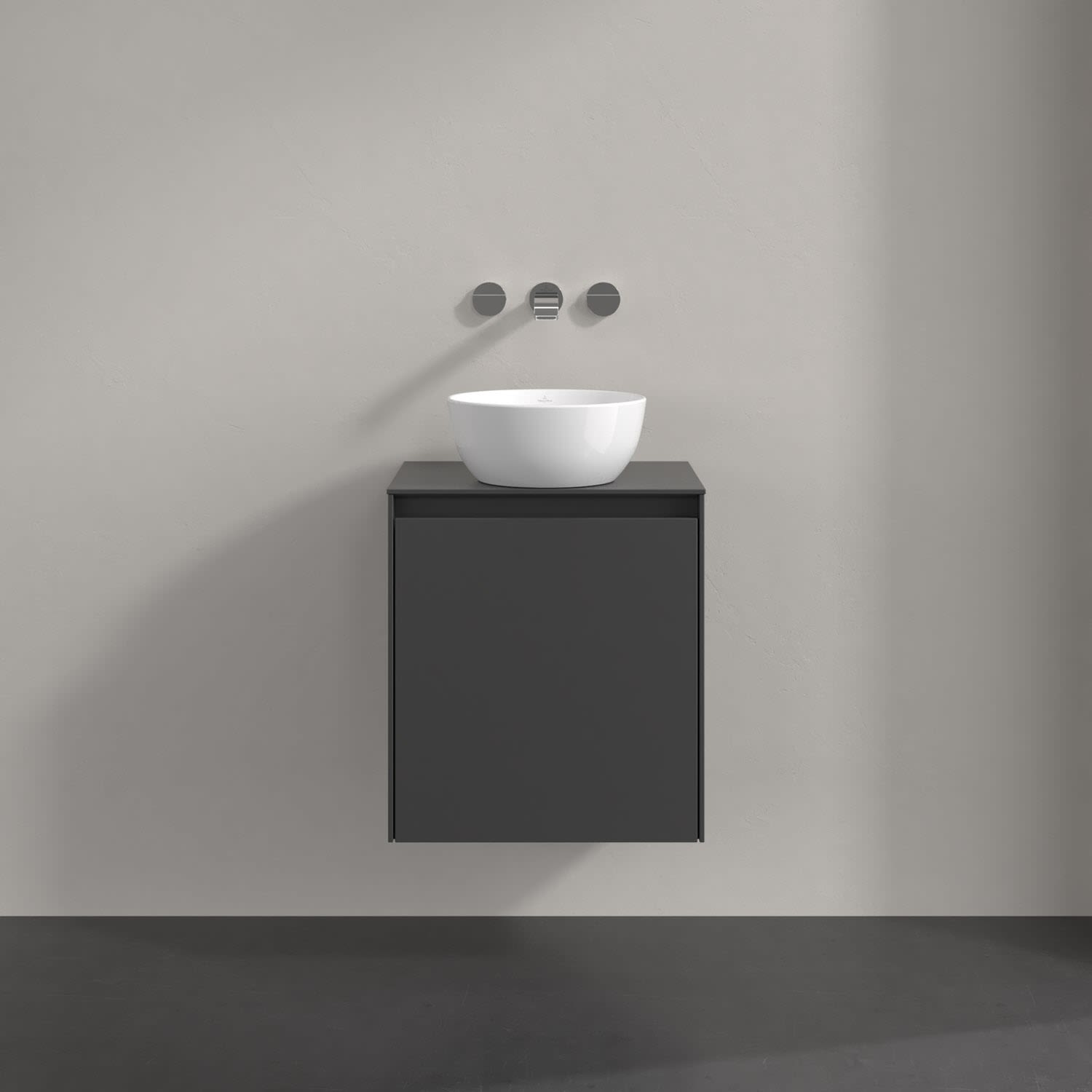 Villeroy und Boch Collaro Waschtischunterschrank C14800VR 50x54,8x38cm, Waschtisch mittig, graphite 3