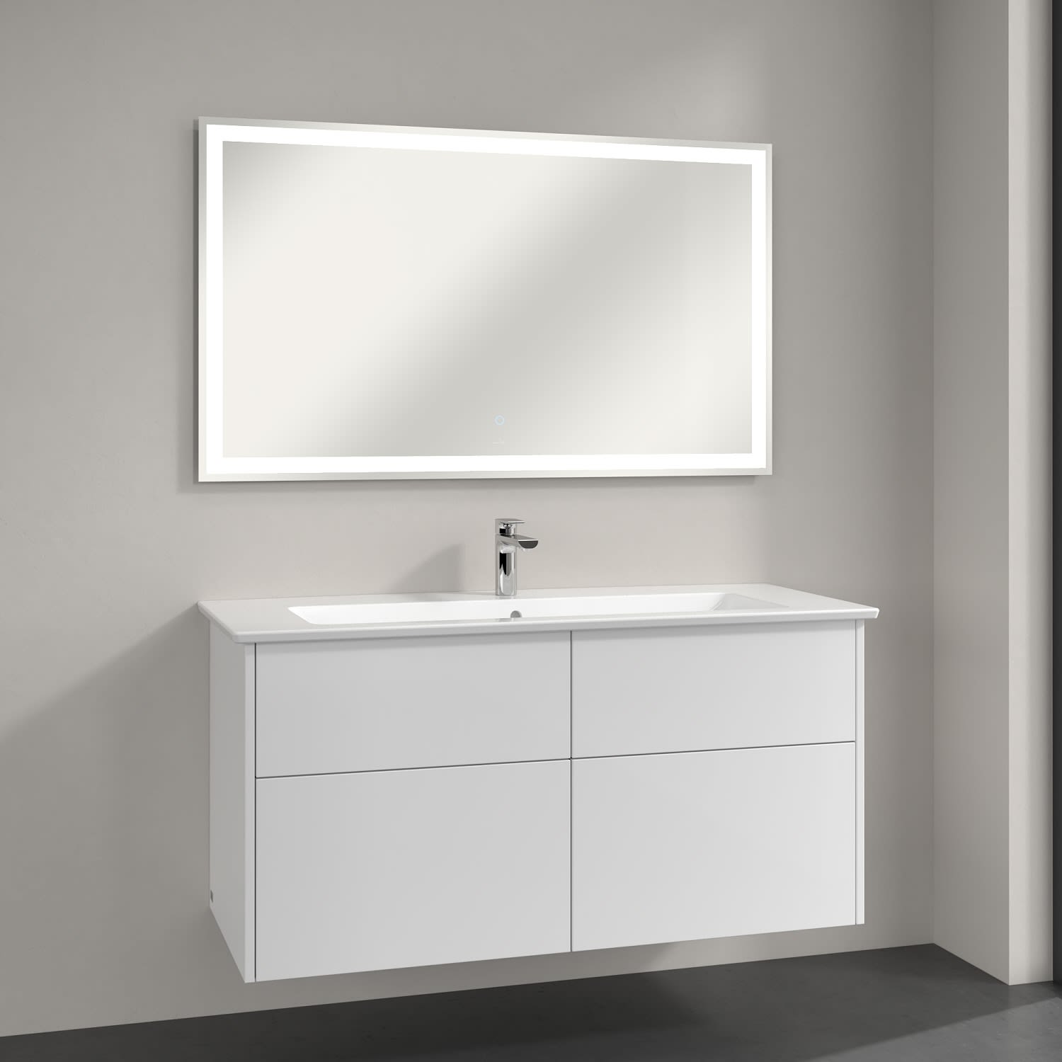 Villeroy & Boch Finero Badspiegel 120 x 70 cm mit umlaufendem LED-Lichtband 3