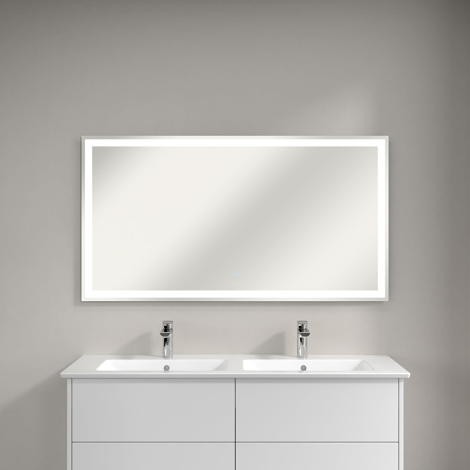 Villeroy & Boch Finero Badspiegel 130x70 cm mit LED-Licht, Spiegel, A4681300
