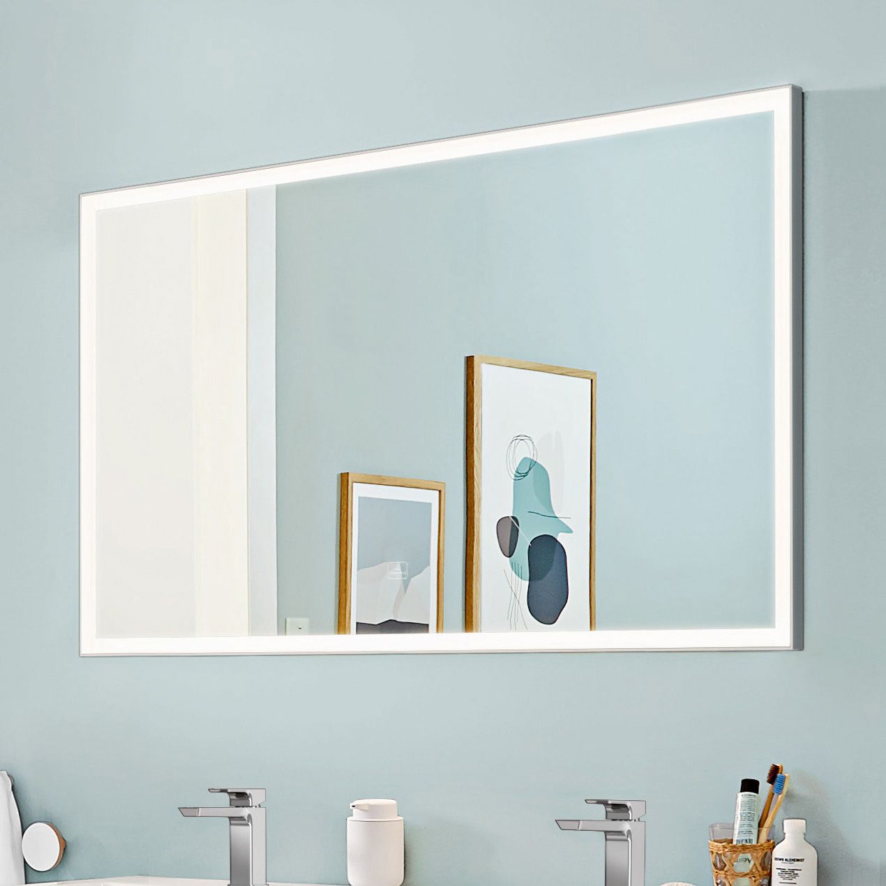 Villeroy & Boch Subway 3.0 Badspiegel 120x75 cm mit LED, Spiegel, weiß matt A4631200