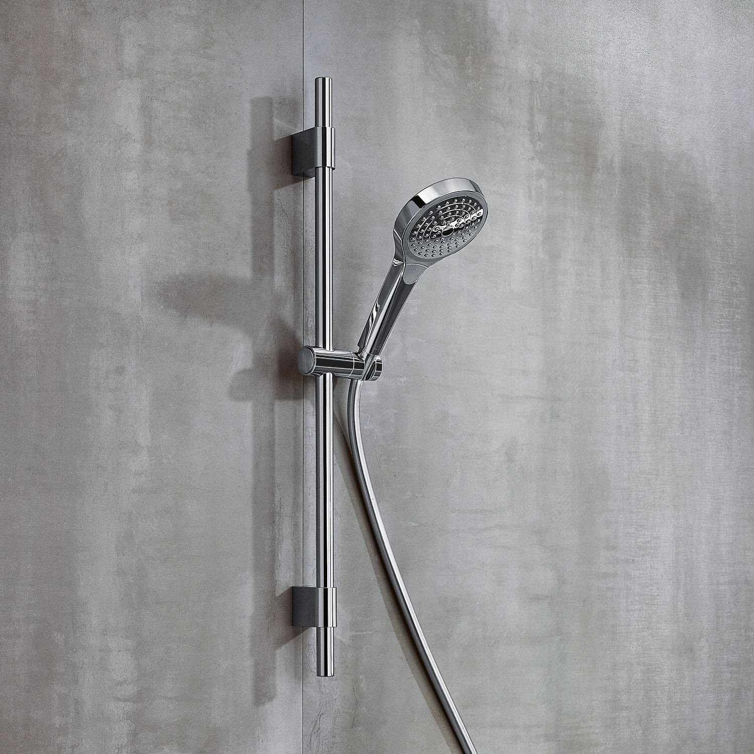 Villeroy & Boch Verve Showers Duschgarnitur mit drei Strahlarten, Badarmaturen, chrom TVS10900700061