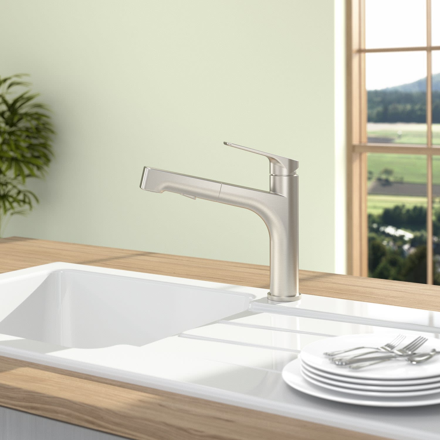 Villeroy und Boch Villeroy et Boch mitigeur d'évier 928200LC pivotant Strahlregler , Inox solide 2